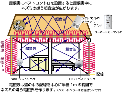 ねずみ(ネズミ)退治の「ペストコントロ」の特徴