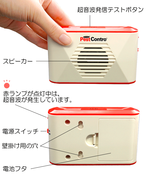 新型 電池式ねずみリペラーの商品説明